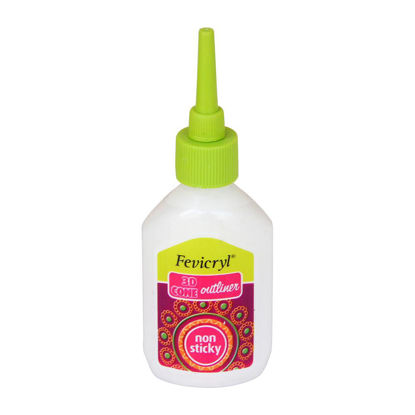 Picture of Fevicryl Non-sticky 3D Cone Outliner - White - 20ml