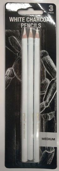 Picture of Worison White Charcoal Pencils - 3 Pieces