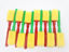 Picture of Yellow Sponge Paint Brush with Plastic Handle for Children - 12 Pcs