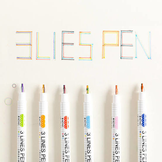 Picture of Three (3) Lines Pen - Set of 6