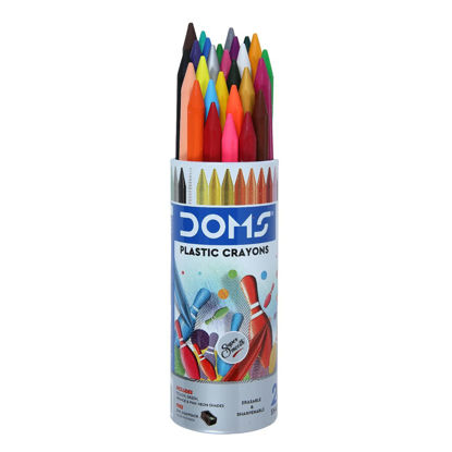 Picture of Doms Plastic Crayons 14 Shades